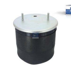 DT Spare Parts 10.16014 Air spring, with plastic piston, D: 260 mm, Dmax: 315 mm, M12 x 1,75, M22 x 1,5, L: 340 mm