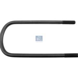 DT Spare Parts 10.16313 U-bolt, r: 50 mm, R: 125 mm, M24 x 3, LTh: 75 mm, L: 415 mm, w: 168 mm