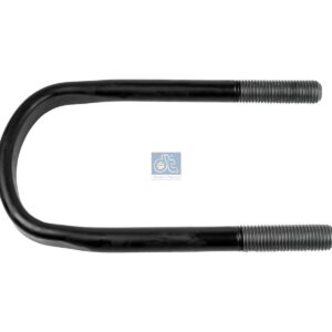 DT Spare Parts 10.16317 U-bolt, r: 45 mm, R: 90 mm, M24 x 3, LTh: 80 mm, L: 285 mm, w: 130 mm, 10.9