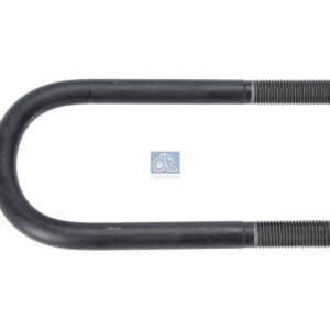 DT Spare Parts 10.16323 U-bolt, r: 40 mm, R: 100 mm, M22 x 2,5, LTh1: 60 mm, LTh2: 70 mm, L1: 244 mm, L2: 265 mm, w: 128 mm, 10.9