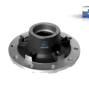 DT Spare Parts 10.20400 Wheel hub, without bearings, d1: 120 mm, d2: 147 mm, D: 378 mm, 10 bores, b: 22.7 mm, H: 178 mm