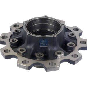 DT Spare Parts 10.20402 Wheel hub, without bearings, d1: 140 mm, d2: 140 mm, D: 337 mm, 10 bores, b: 23.5 mm, H: 158 mm