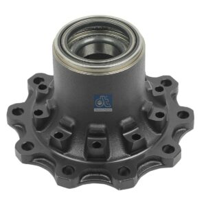DT Spare Parts 10.20405 Wheel hub, with bearing, d1: 140 mm, d2: 152 mm, D: 376 mm, 10 bores, b: 23.1 mm, P: 335 mm, H: 212 mm