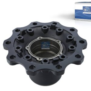 DT Spare Parts 10.20406 Wheel hub, without bearings, d1: 140 mm, d2: 140 mm, D: 376 mm, 10 bores, b: 23.2 mm, H: 180 mm