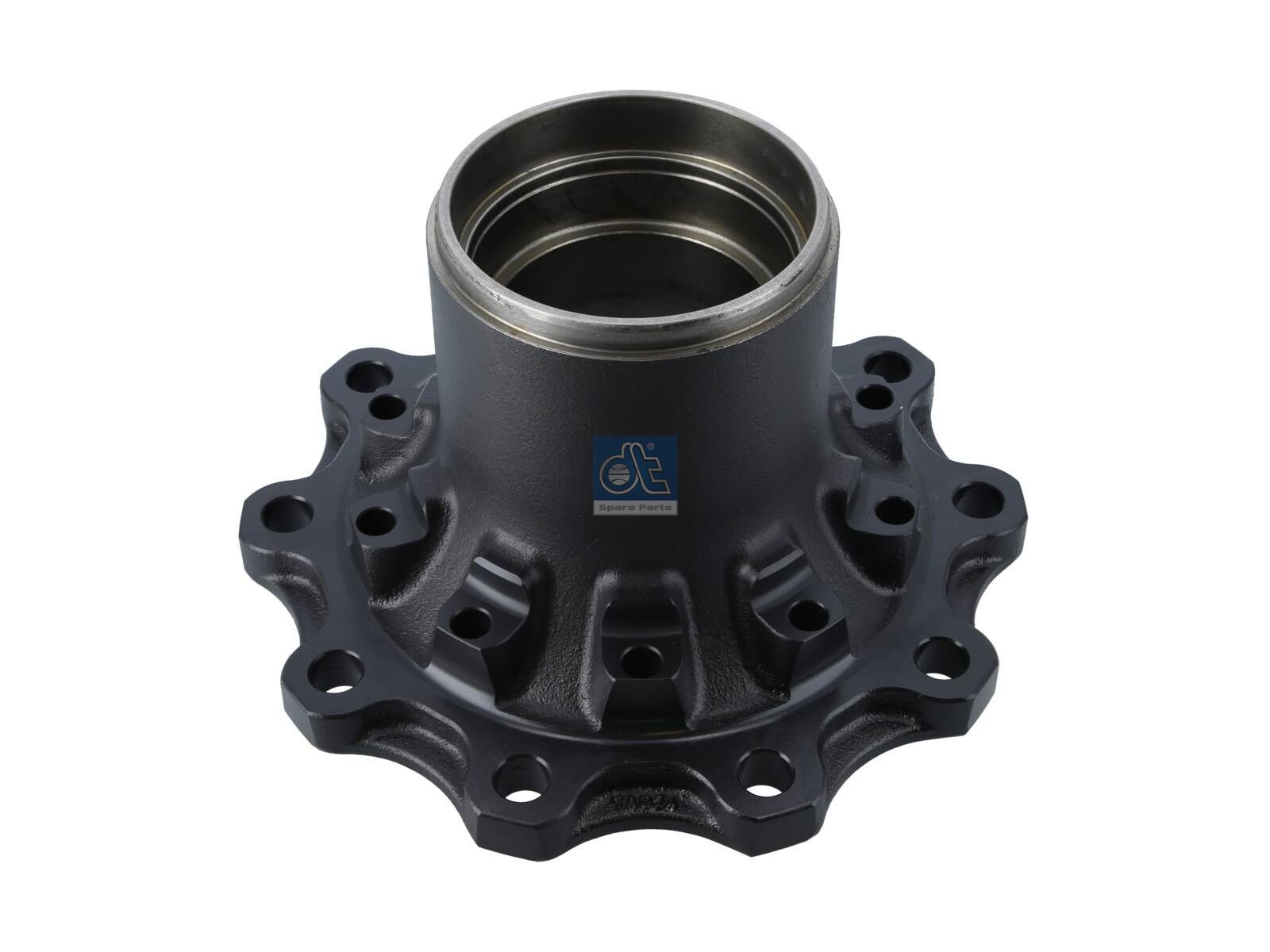 DT Spare Parts 10.20406 Wheel hub, without bearings, d1: 140 mm, d2: 140 mm, D: 376 mm, 10 bores, b: 23.2 mm, H: 180 mm