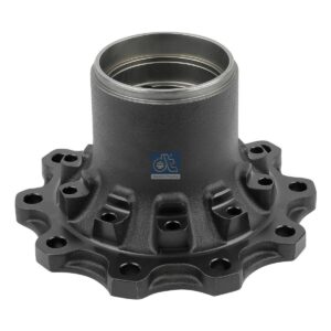 DT Spare Parts 10.20408 Wheel hub, without bearings, d1: 140 mm, d2: 152 mm, D: 376 mm, 10 bores, b: 23.1 mm, P: 335 mm, H: 212 mm