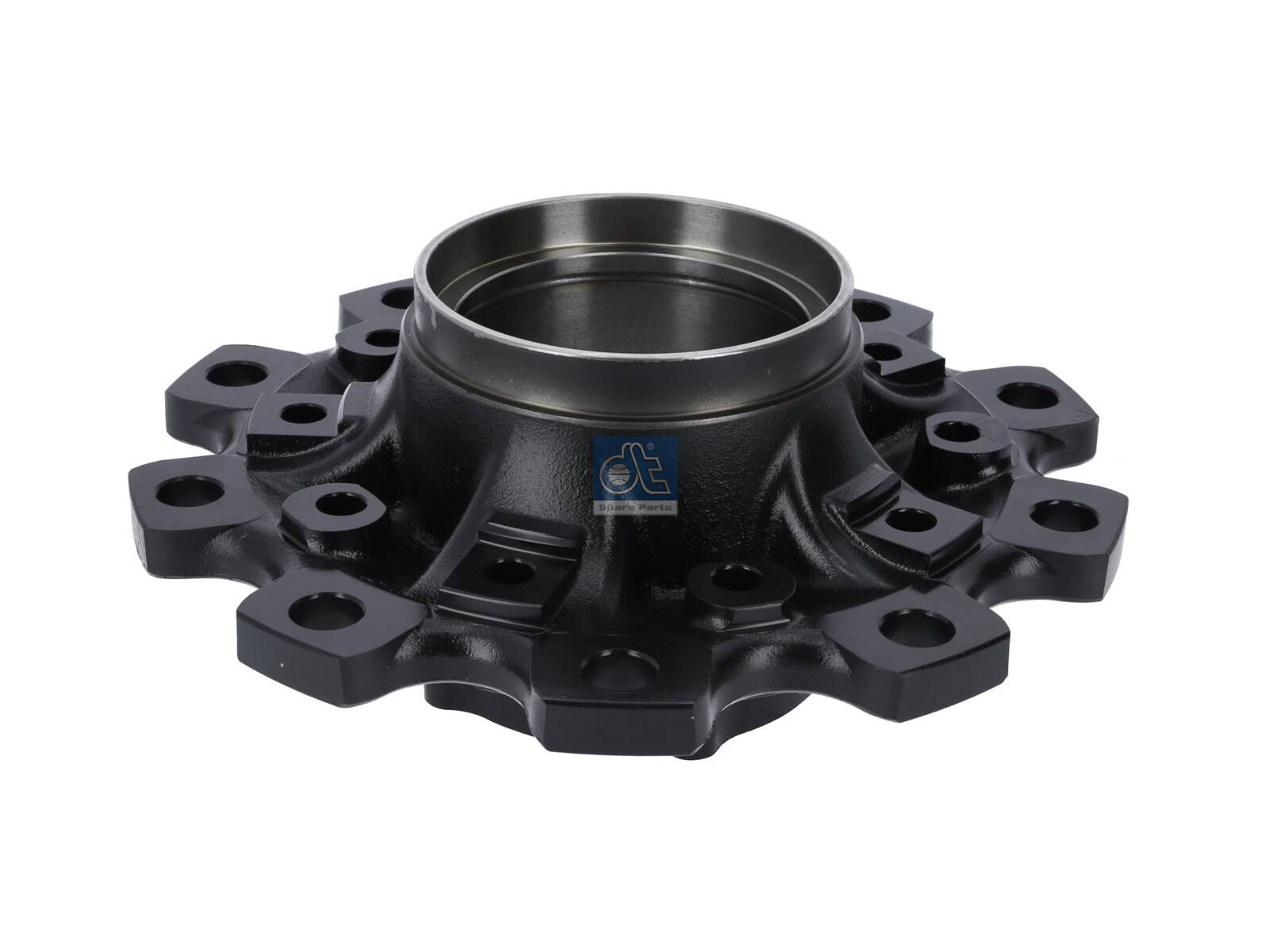 DT Spare Parts 10.20410 Wheel hub, without bearings, d1: 140 mm, d2: 140 mm, D: 377 mm, 10 bores, b: 23.5 mm, H: 158 mm
