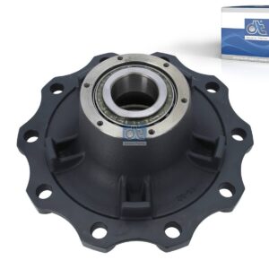 DT Spare Parts 10.20430 Wheel hub, with bearing, d1: 120 mm, d2: 147 mm, D: 378 mm, 10 bores, b: 22.7 mm, H: 178 mm