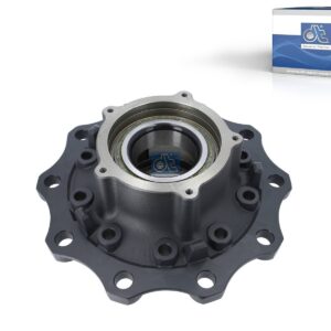 DT Spare Parts 10.20431 Wheel hub, with bearing, d1: 140 mm, d2: 140 mm, D: 376 mm, 10 bores, b: 23.2 mm, H: 180 mm