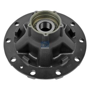 DT Spare Parts 10.20432 Wheel hub, with bearing, d1: 110 mm, d2: 130 mm, D: 377 mm, 10 bores, b: 23.4 mm, H: 201 mm