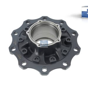 DT Spare Parts 10.20434 Wheel hub, without bearings, d1: 140 mm, d2: 140 mm, D: 267 mm, 10 bores, b: 25.5 mm, H: 159 mm