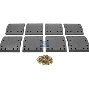 DT Spare Parts 10.23002 Drum brake lining kit, axle kit - oversize, W: 178 mm, S: 19.5 mm