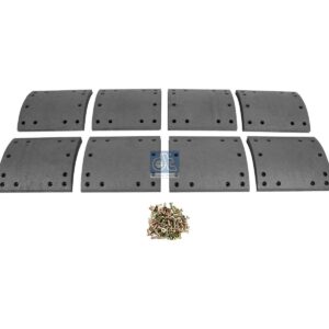 DT Spare Parts 10.23004 Drum brake lining kit, axle kit - oversize, W: 220 mm, S: 19.5 mm
