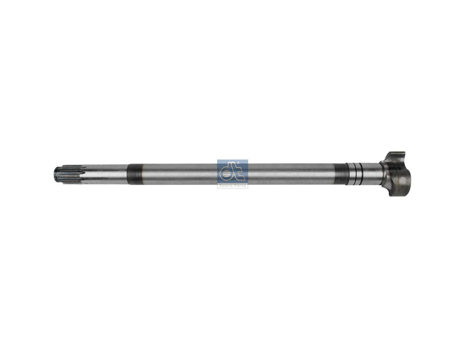 DT Spare Parts 10.23109 Brake camshaft, right, D: 42 mm, L1: 654.3 mm, L3: 610 mm, 10 teeth