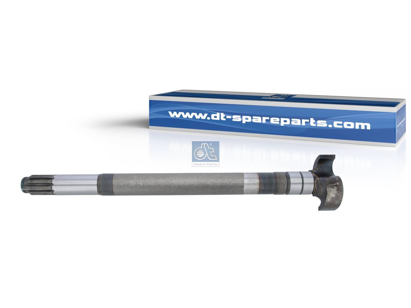 DT Spare Parts 10.23419 Brake camshaft, right, D: 42 mm, L1: 569.8 mm, L3: 525.5 mm, 10 teeth