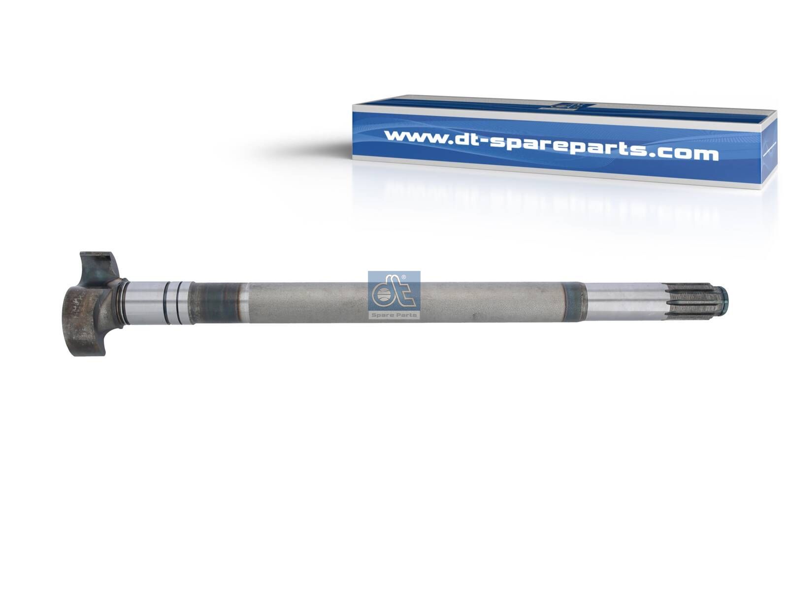 DT Spare Parts 10.23468 Brake camshaft, left, D: 42 mm, L1: 631.8 mm, L3: 587.5 mm, 10 teeth