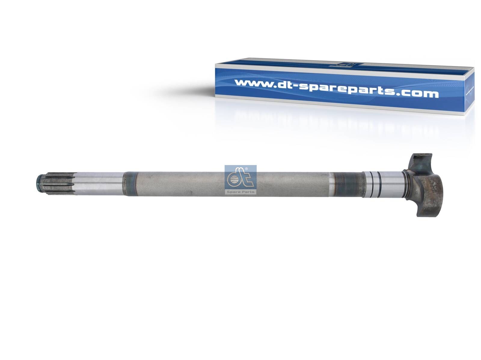 DT Spare Parts 10.23469 Brake camshaft, right, D: 42 mm, L1: 631.8 mm, L3: 587.5 mm, 10 teeth