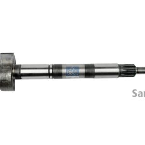 DT Spare Parts 10.23472 Brake camshaft, left, D: 42 mm, L1: 374.4 mm, L3: 329.4 mm, 10 teeth