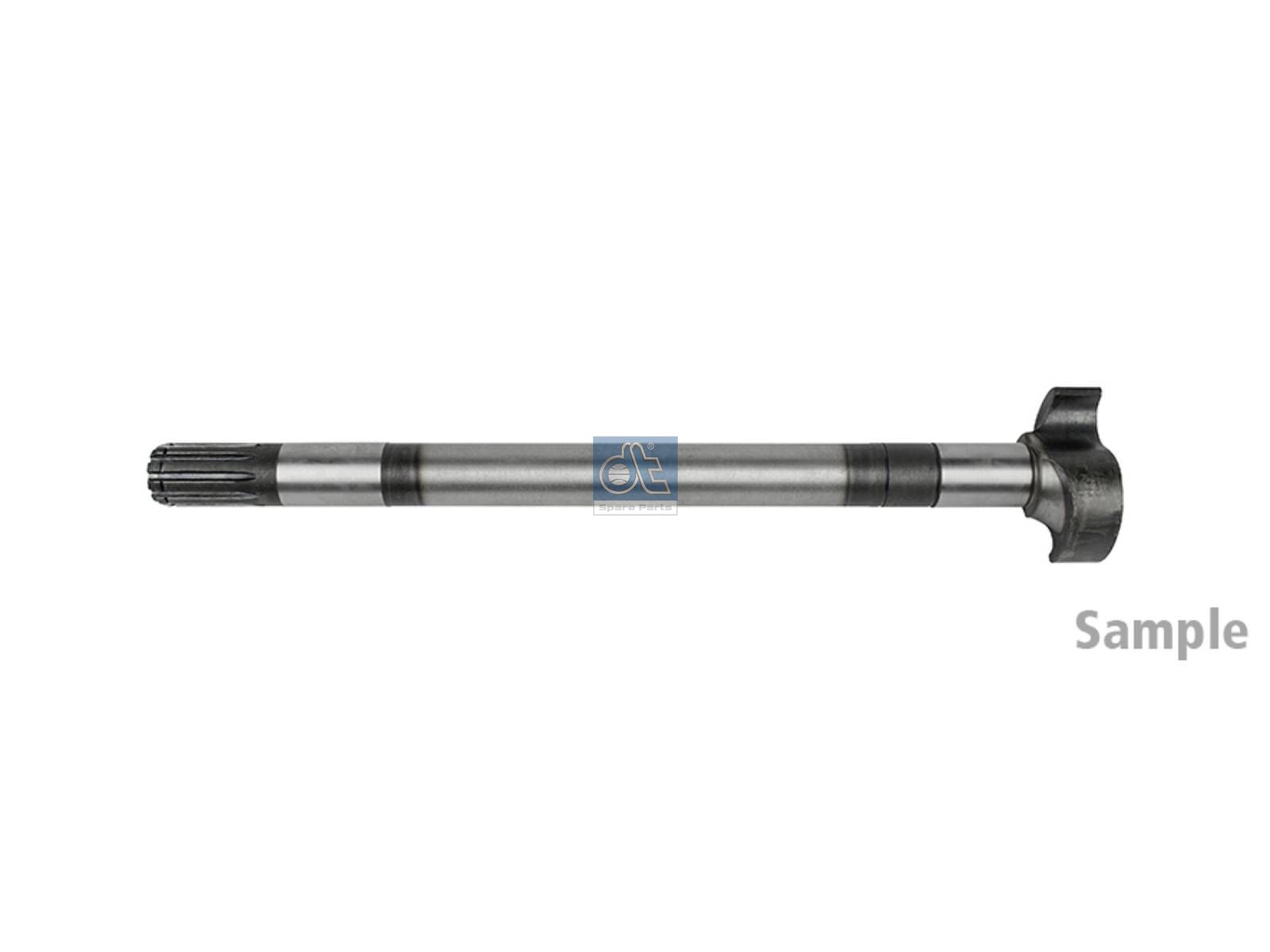 DT Spare Parts 10.23492 Brake camshaft, right, D: 42 mm, L1: 536.5 mm, L3: 491.5 mm, 10 teeth