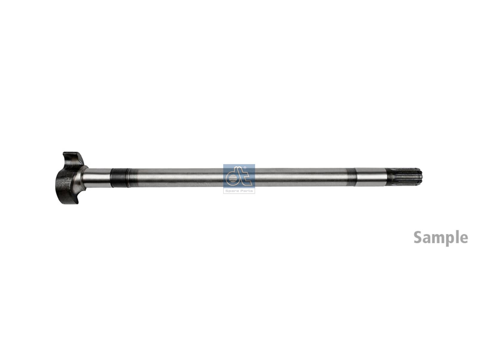 DT Spare Parts 10.23542 Brake camshaft, left, D: 40 mm, L1: 707.6 mm, L3: 663.3 mm, 10 teeth