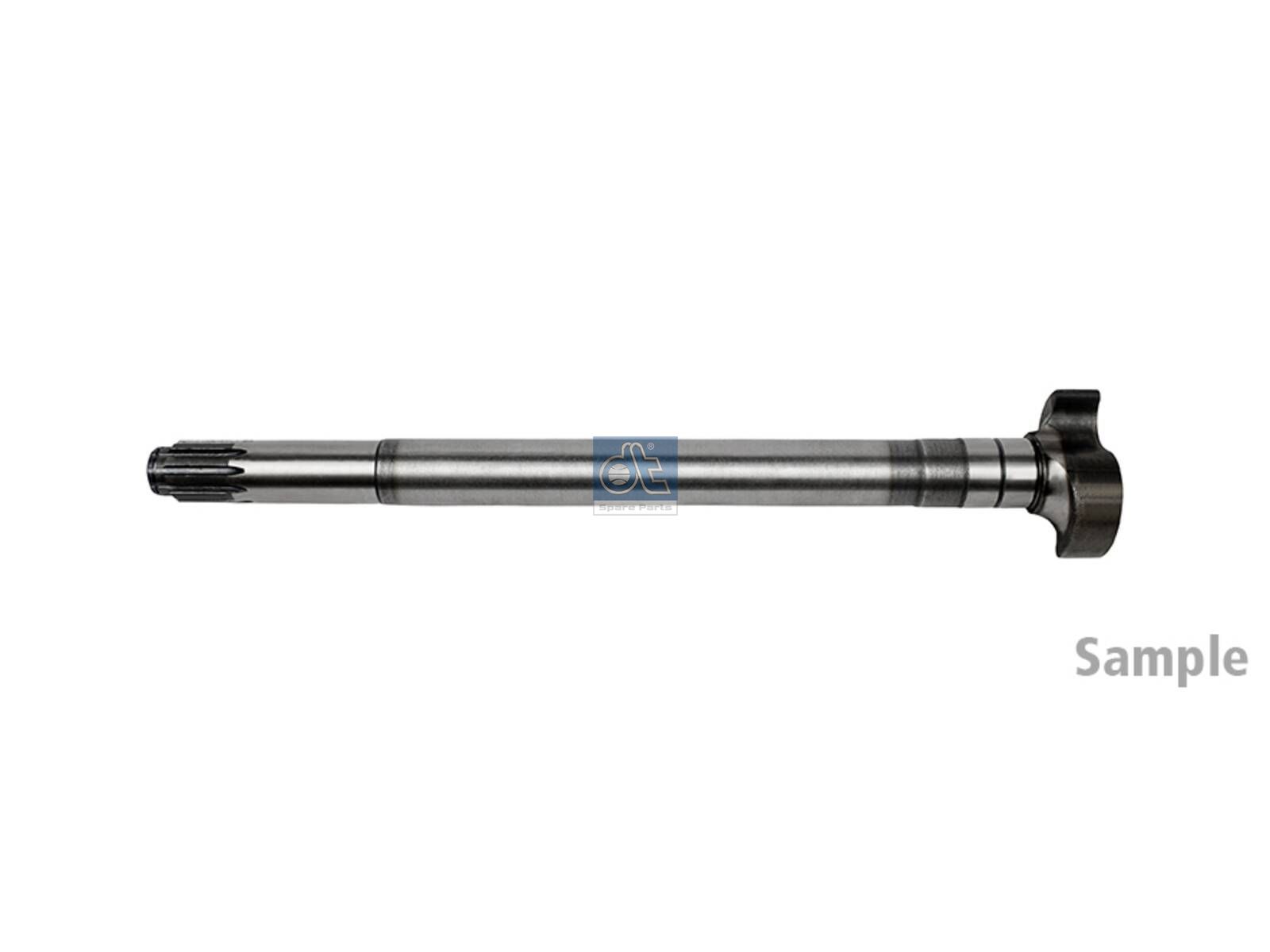 DT Spare Parts 10.23549 Brake camshaft, right, D: 38 mm, L1: 570.5 mm, L3: 525.5 mm, 10 teeth