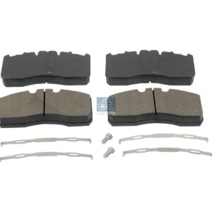 DT Spare Parts 10.24000 Disc brake pad kit, W: 216 mm, S: 29 mm, H: 111 mm