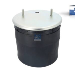 DT Spare Parts 10.26003 Air spring, with plastic piston, D: 259 mm, Dmax: 300 mm, M12 x 1,75, M22 x 1,5, L: 380 mm