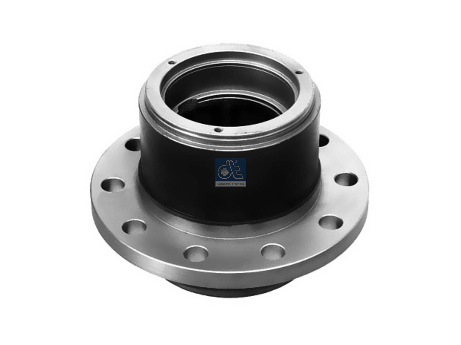 DT Spare Parts 10.30400 Wheel hub, without bearings, d1: 120 mm, d2: 147 mm, D: 270 mm, 10 bores, b: 22 mm, H: 184 mm