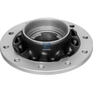 DT Spare Parts 10.30401 Wheel hub, without bearings, for drum brake, d1: 175 mm, d2: 175 mm, D: 380 mm, 10 bores, b: 22 mm, H: 125 mm