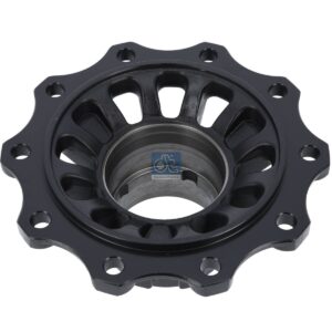 DT Spare Parts 10.30404 Wheel hub, without bearings, d1: 138 mm, d2: 138 mm, D: 385.5 mm, 10 bores, b: 22 mm, P: 335 mm, H: 144 mm