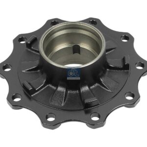 DT Spare Parts 10.30405 Wheel hub, without bearings, d1: 138 mm, d2: 138 mm, D: 380 mm, 10 bores, b: 22 mm, H: 147 mm