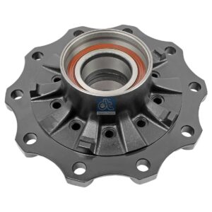 DT Spare Parts 10.30406 Wheel hub, with bearing, d1: 138 mm, d2: 138 mm, D: 380 mm, 10 bores, b: 22 mm, H: 148 mm