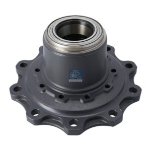 DT Spare Parts 10.30414 Wheel hub, with bearing, d1: 138 mm, d2: 138 mm, D: 380 mm, 10 bores, b: 22 mm, H: 170 mm