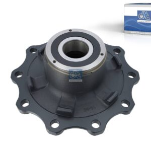 DT Spare Parts 10.30426 Wheel hub, with bearing, d1: 120 mm, d2: 147 mm, D: 380 mm, 10 bores, b: 22 mm, H: 185 mm