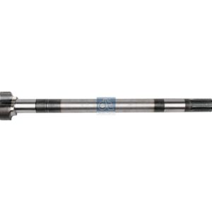 DT Spare Parts 10.33114 Brake camshaft, left, D: 38 mm, L1: 569.5 mm, L3: 525 mm, 10 teeth