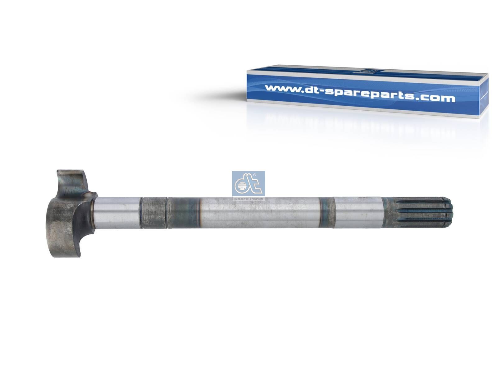 DT Spare Parts 10.33506 Brake camshaft, left, D: 38 mm, L1: 462 mm, L3: 417 mm, 10 teeth