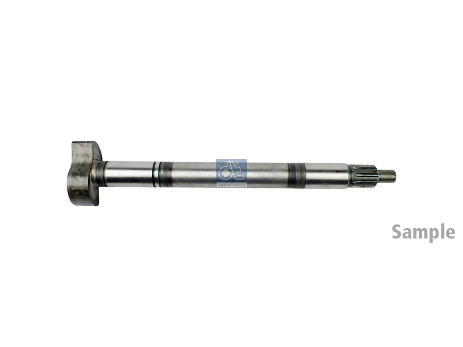 DT Spare Parts 10.33509 Brake camshaft, left, D: 38 mm, L1: 494 mm, L3: 449 mm, 10 teeth