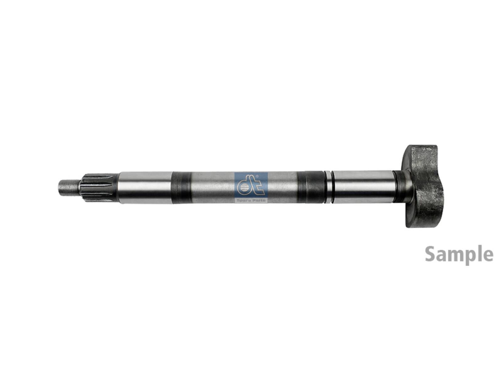 DT Spare Parts 10.33532 Brake camshaft, right, D: 38 mm, L1: 472 mm, L3: 427 mm, 10 teeth