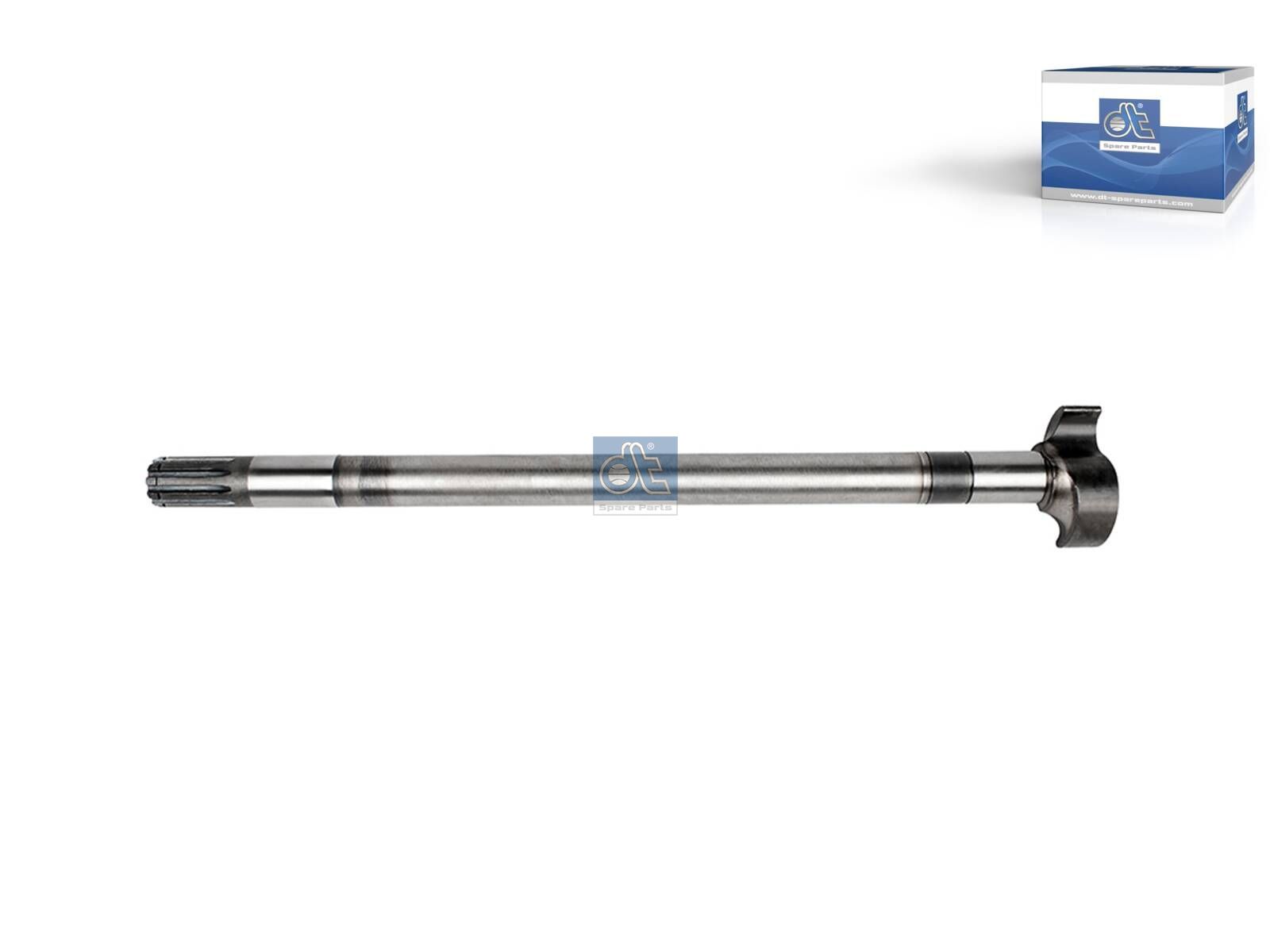 DT Spare Parts 10.33556 Brake camshaft, right, D: 46 mm, L1: 682.5 mm, L3: 626.5 mm, 10 teeth
