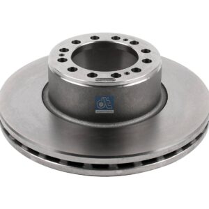 DT Spare Parts 10.34100 Brake disc, D: 430 mm, 12 bores, b: 19 mm, P: 168 mm, d: 131 mm, H: 130 mm, S: 45 mm, s: 37 mm