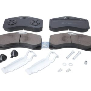DT Spare Parts 10.34129 Disc brake pad kit, W: 215 mm, S: 30 mm, H: 107 mm