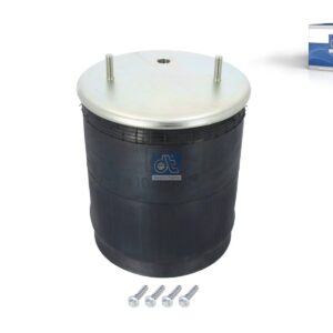 DT Spare Parts 10.36004 Air spring, with plastic piston, D: 258 mm, Dmax: 300 mm, M12, M22 x 1,5, L: 340 mm