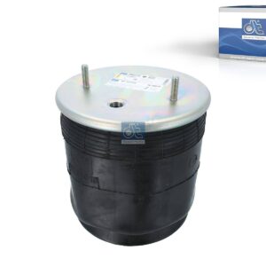 DT Spare Parts 10.36018 Air spring, with plastic piston, D: 260 mm, Dmax: 330 mm, M12 x 1,75, M22 x 1,5, L: 370 mm