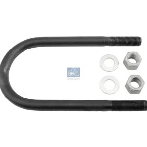 DT Spare Parts 10.36302 U-bolt-kit, M24 x 2, LTh: 75 mm, L: 307 mm, w: 135 mm
