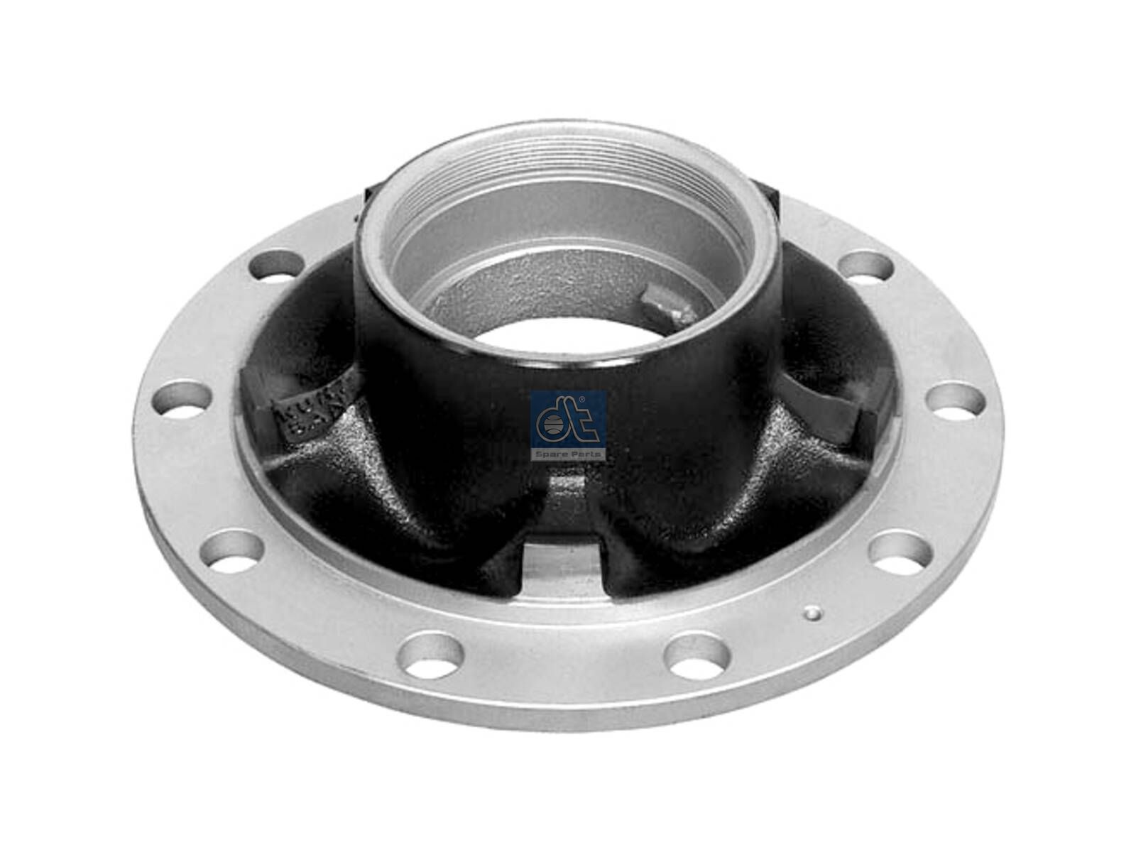 DT Spare Parts 10.40400 Wheel hub, without bearings, d1: 147 mm, d2: 147 mm, D: 376 mm, 10 bores, b: 25.5 mm, H: 152 mm