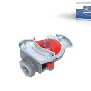 DT Spare Parts 10.44279 Palm coupling, red lid, M16 x 1,5, 8.5 bar