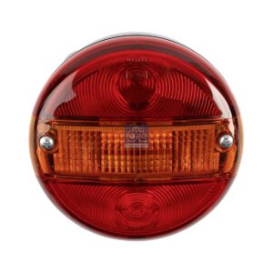 DT Spare Parts 10.99059 Tail lamp, with license plate lamp, D: 140 mm, R5W, 12/24 V