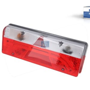 DT Spare Parts 10.99076 Tail lamp, left, 24 V, L: 400 mm, H: 153 mm, T: 88 mm