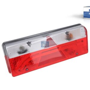 DT Spare Parts 10.99077 Tail lamp, right, 24 V, L: 400 mm, H: 153 mm, T: 88 mm