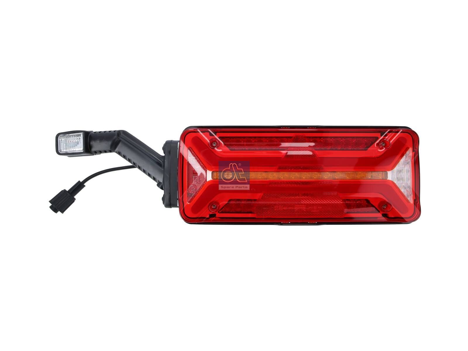 DT Spare Parts 10.99105 Tail lamp, left, with clearance lamp, Lb: 152 mm, L: 360 mm, H: 146 mm, T: 45 mm, LED / ASS2 / 4x2 pol, 7 poles